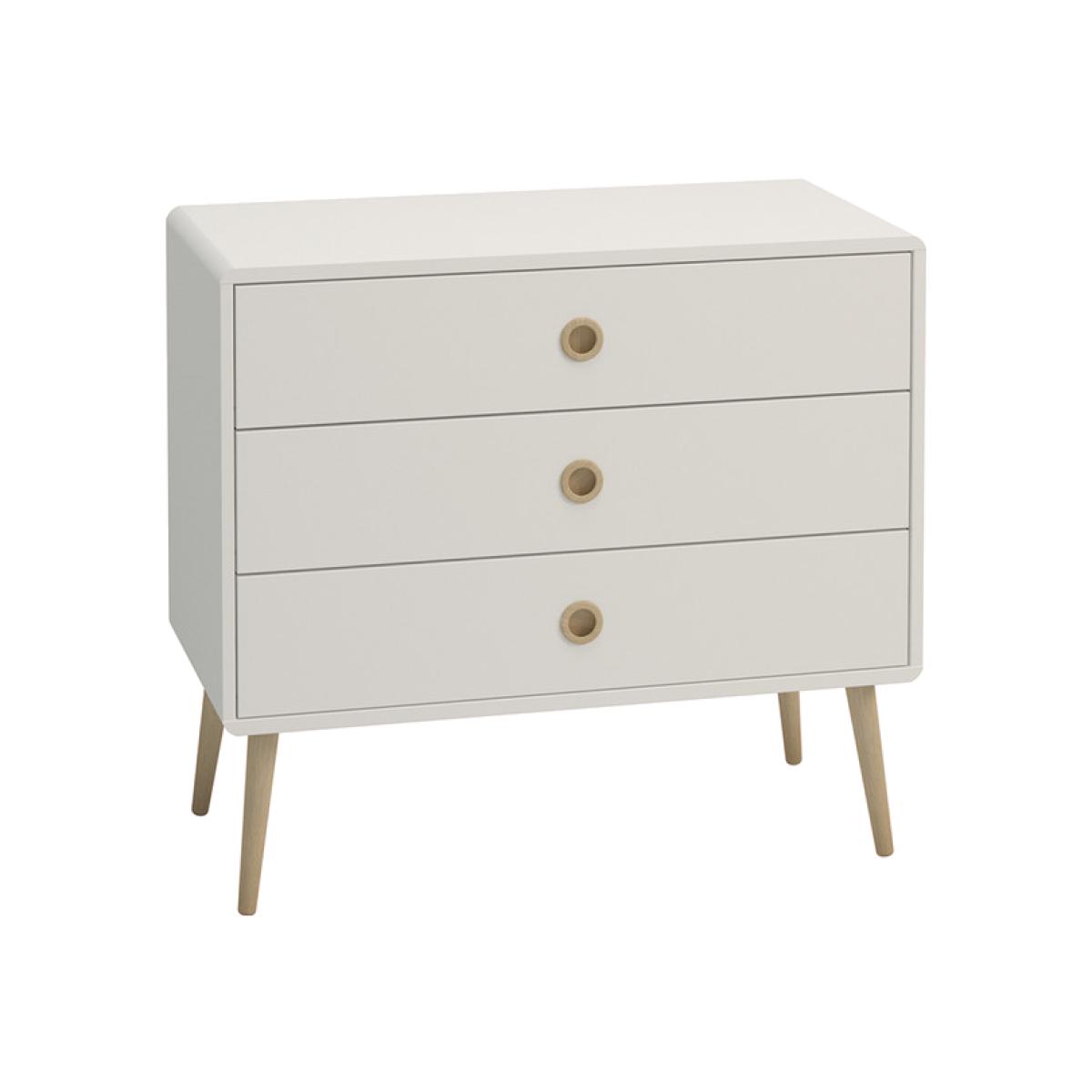 Steens Softline 3 Drawer Wide Chest - White – image 1