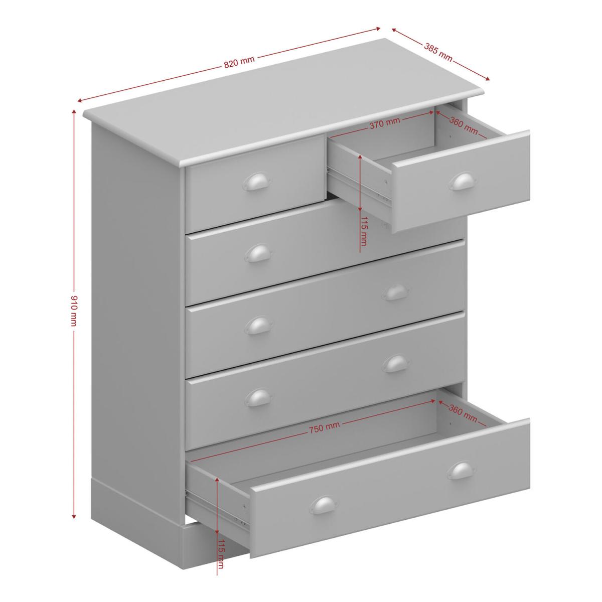 Nola Chest of Drawers - White – image 9
