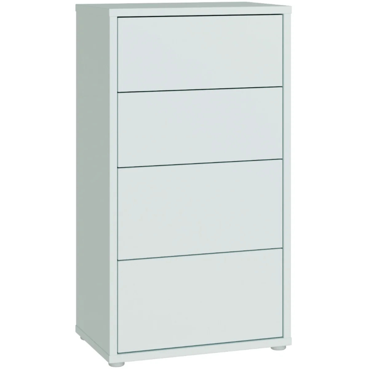 Alice Springs Tall 4 Drawer Chest with Push-Open Drawers in Light Grey - Light Grey – image 2