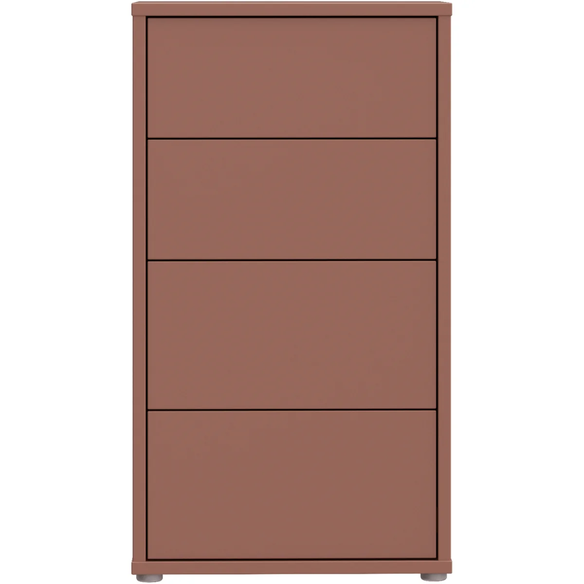 Alice Springs Tall 4 Drawer Chest with Push-Open Drawers in Light Grey - Light Grey – image 15