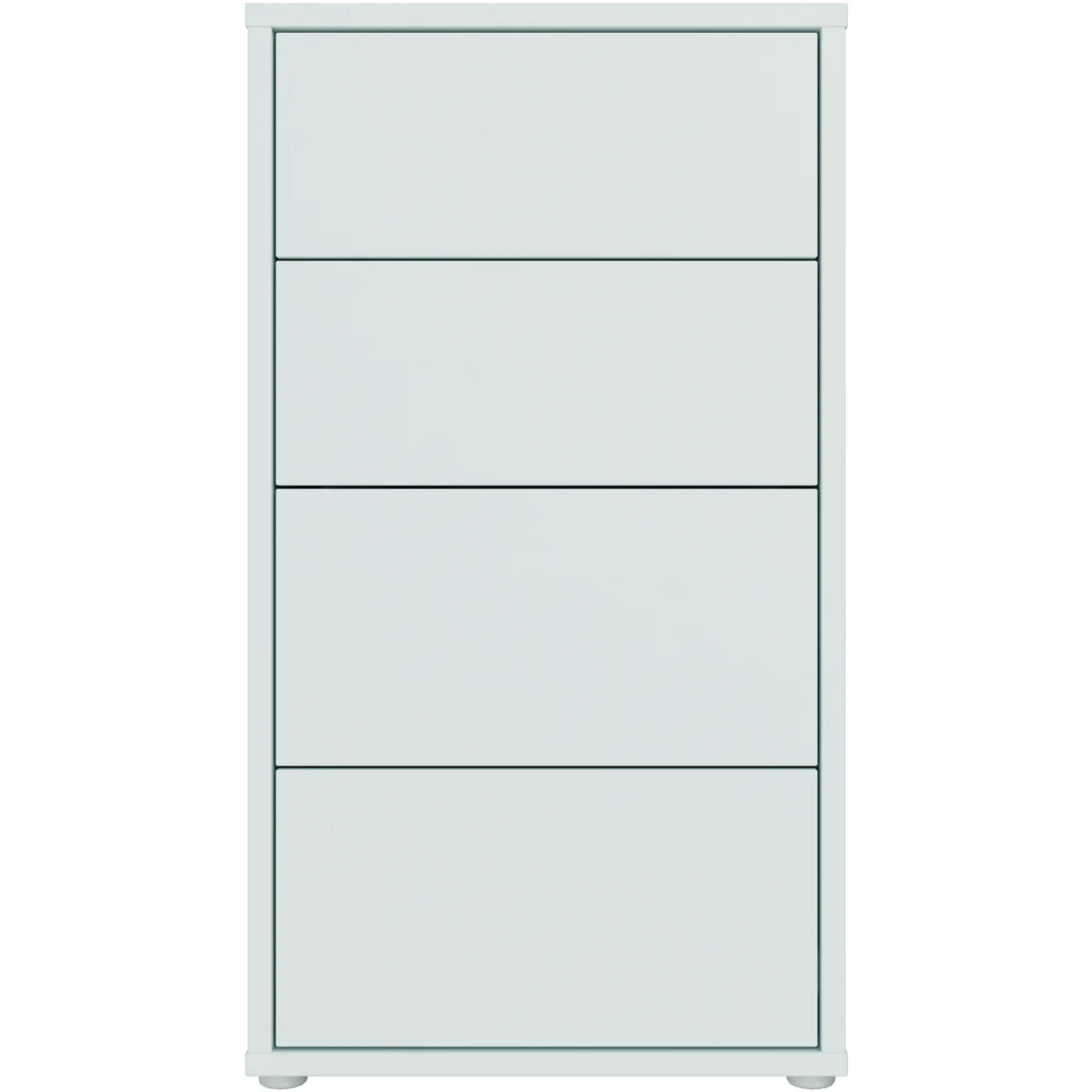 Alice Springs Tall 4 Drawer Chest with Push-Open Drawers in Light Grey - Light Grey – image 3