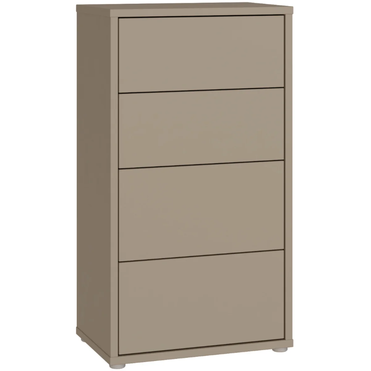 Alice Springs Tall 4 Drawer Chest with Push-Open Drawers in Light Grey - Light Grey – image 27