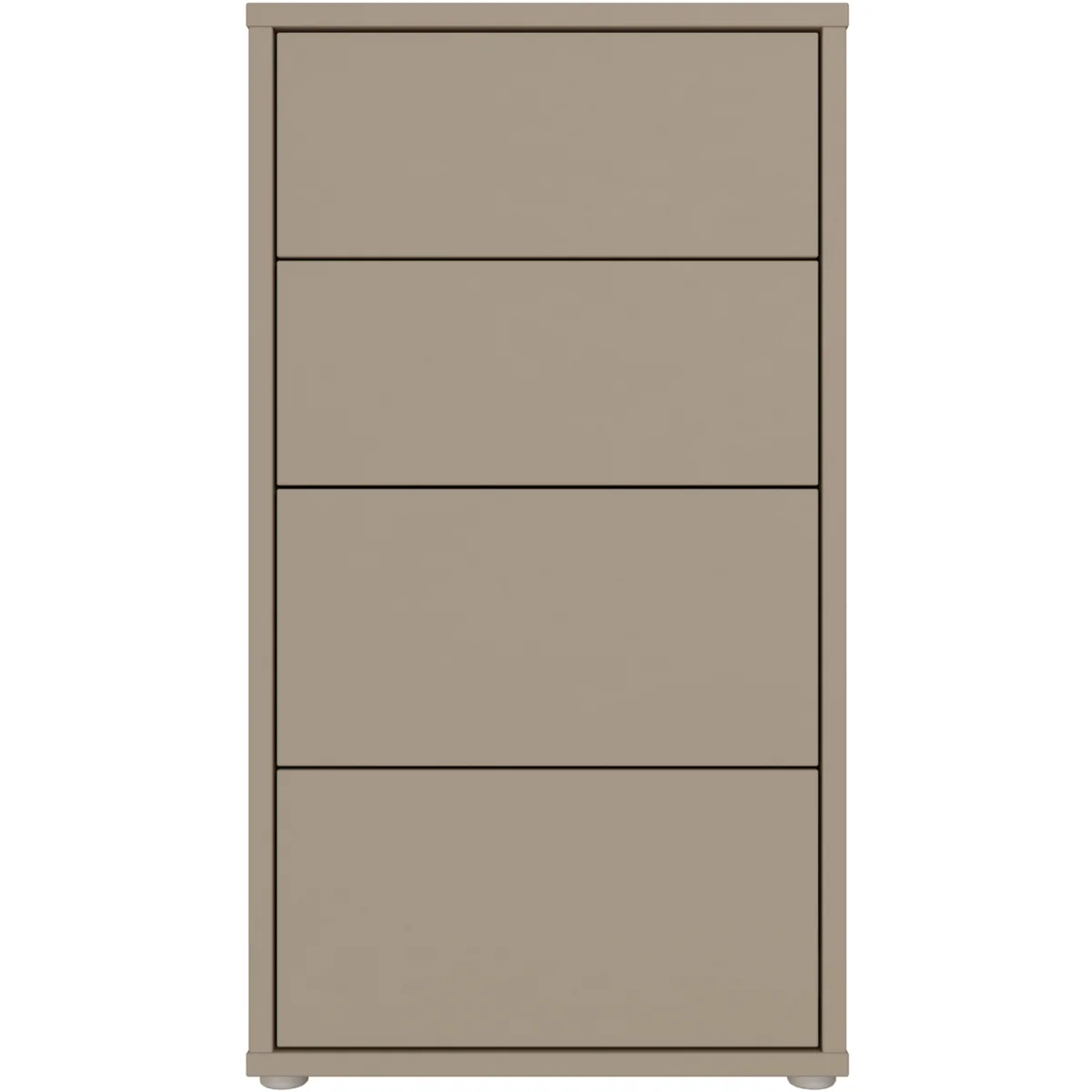 Alice Springs Tall 4 Drawer Chest with Push-Open Drawers in Light Grey - Light Grey – image 28