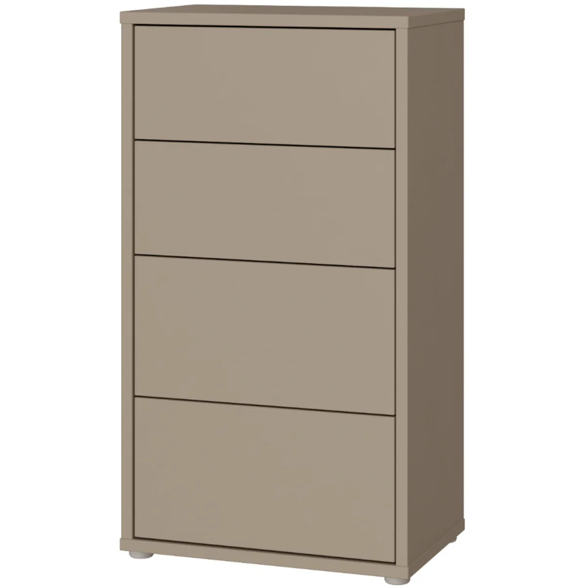Alice Springs Tall 4 Drawer Chest with Push-Open Drawers in Light Grey - Light Grey – image 29