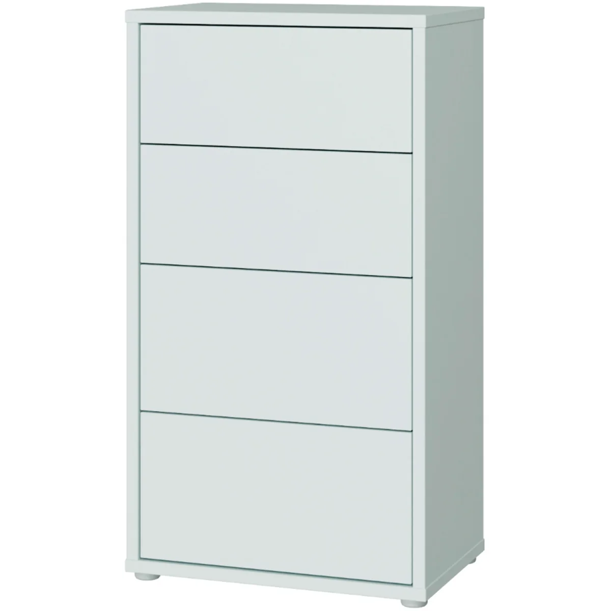 Alice Springs Tall 4 Drawer Chest with Push-Open Drawers in Light Grey - Light Grey – image 4