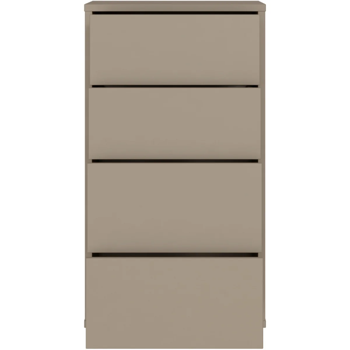 Alice Springs Tall 4 Drawer Chest with Push-Open Drawers in Light Grey - Light Grey – image 31