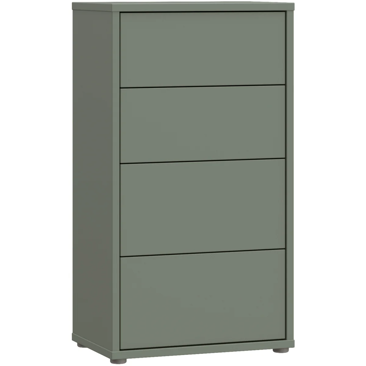 Alice Springs Tall 4 Drawer Chest with Push-Open Drawers in Light Grey - Light Grey – image 35