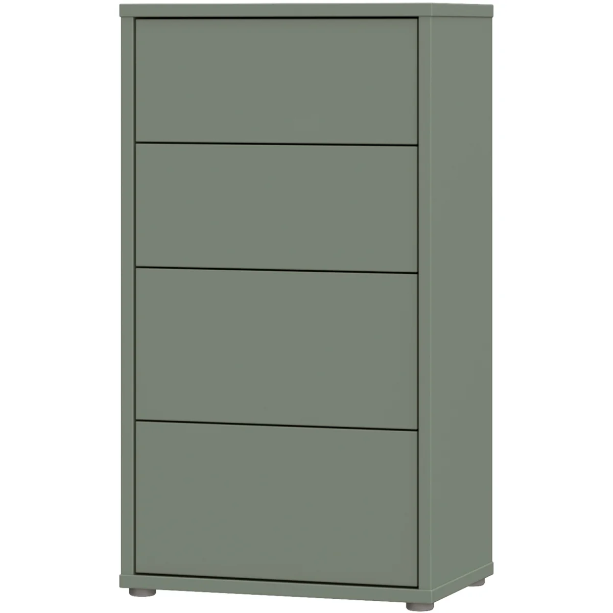 Alice Springs Tall 4 Drawer Chest with Push-Open Drawers in Light Grey - Light Grey – image 37