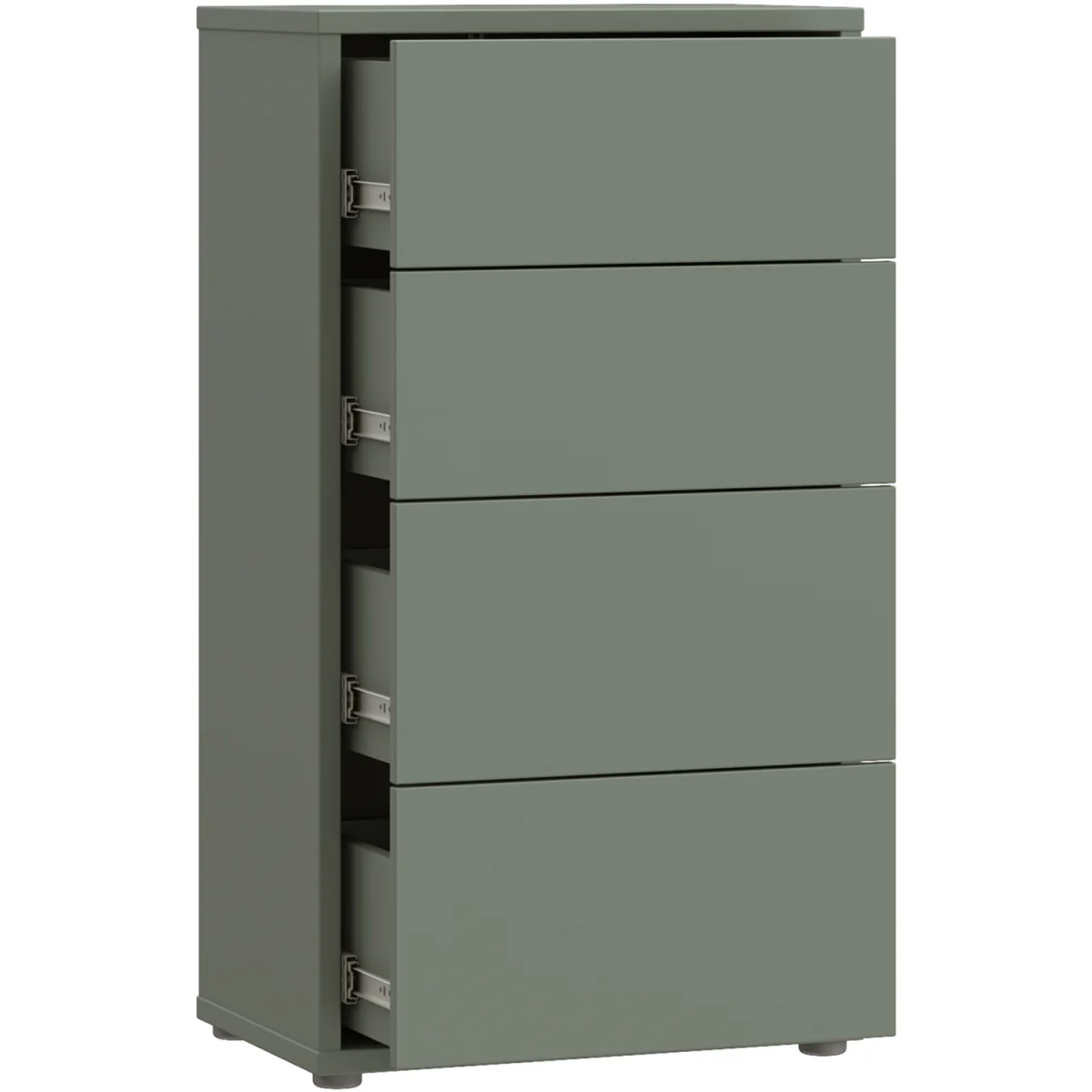 Alice Springs Tall 4 Drawer Chest with Push-Open Drawers in Light Grey - Light Grey – image 38