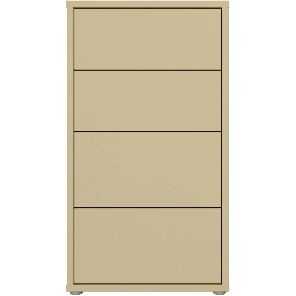 Alice Springs Tall 4 Drawer Chest with Push-Open Drawers in Light Grey - Light Grey – image 44