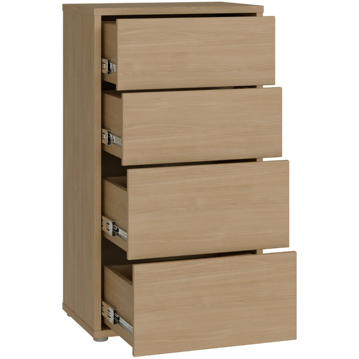 Alice Springs Tall 4 Drawer Chest with Push-Open Drawers in Light Grey - Light Grey – image 10