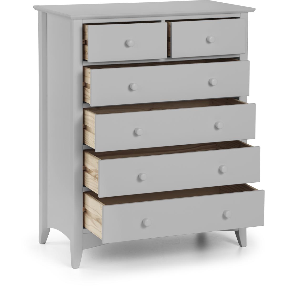 Cameo Grey 4+2 Drawer Chest - Dove Grey – image 2