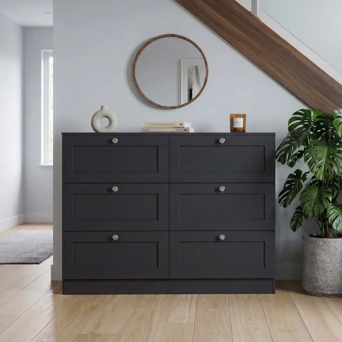 Vida Designs Altino 6 Drawer Chest, Grey - Grey – image 11