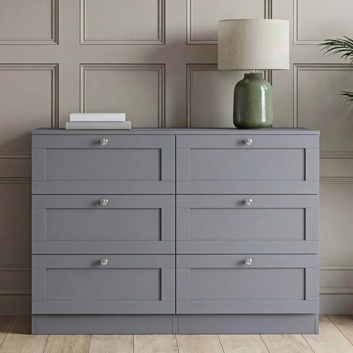 Vida Designs Altino 6 Drawer Chest, Grey - Grey – image 3