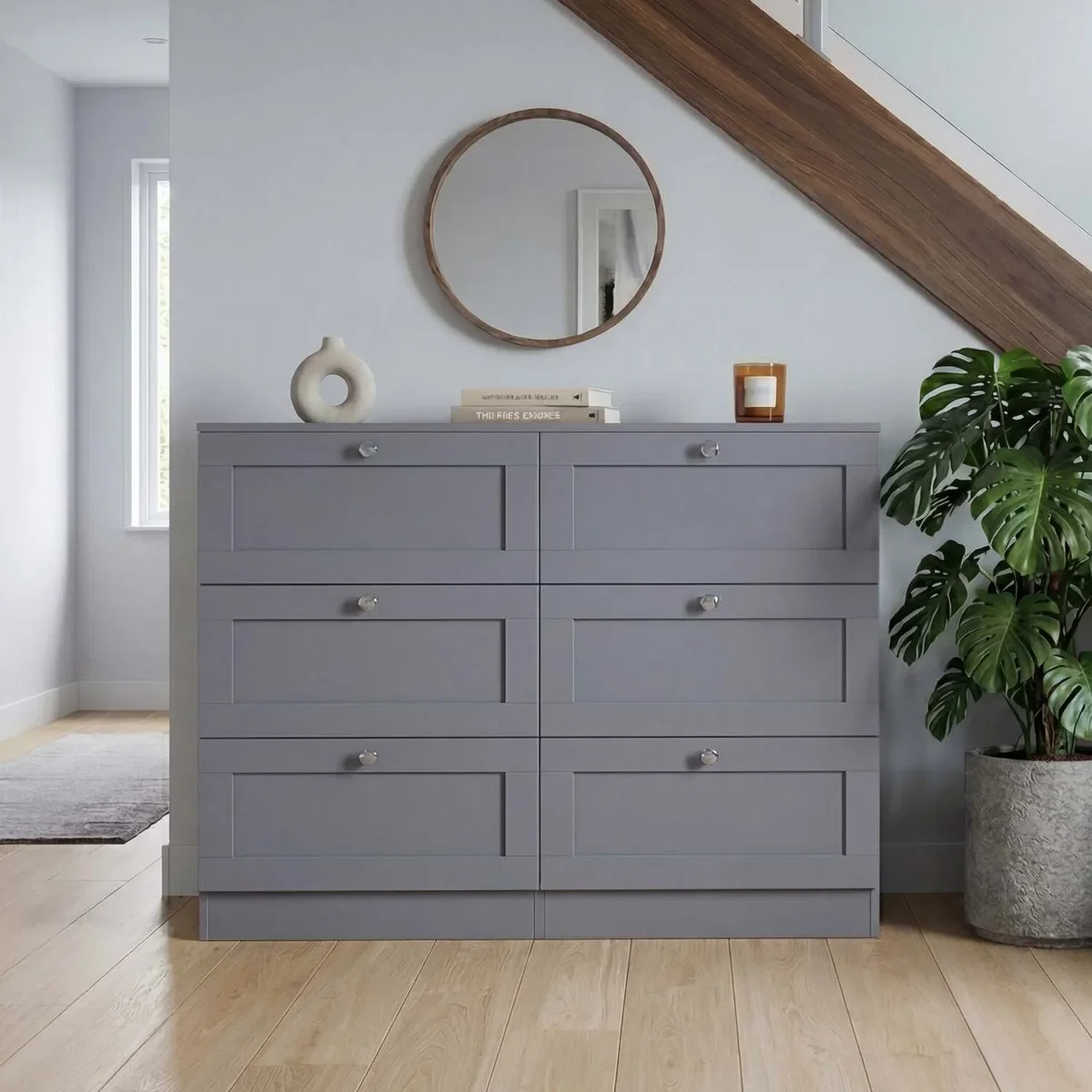 Vida Designs Altino 6 Drawer Chest, Grey - Grey – image 7