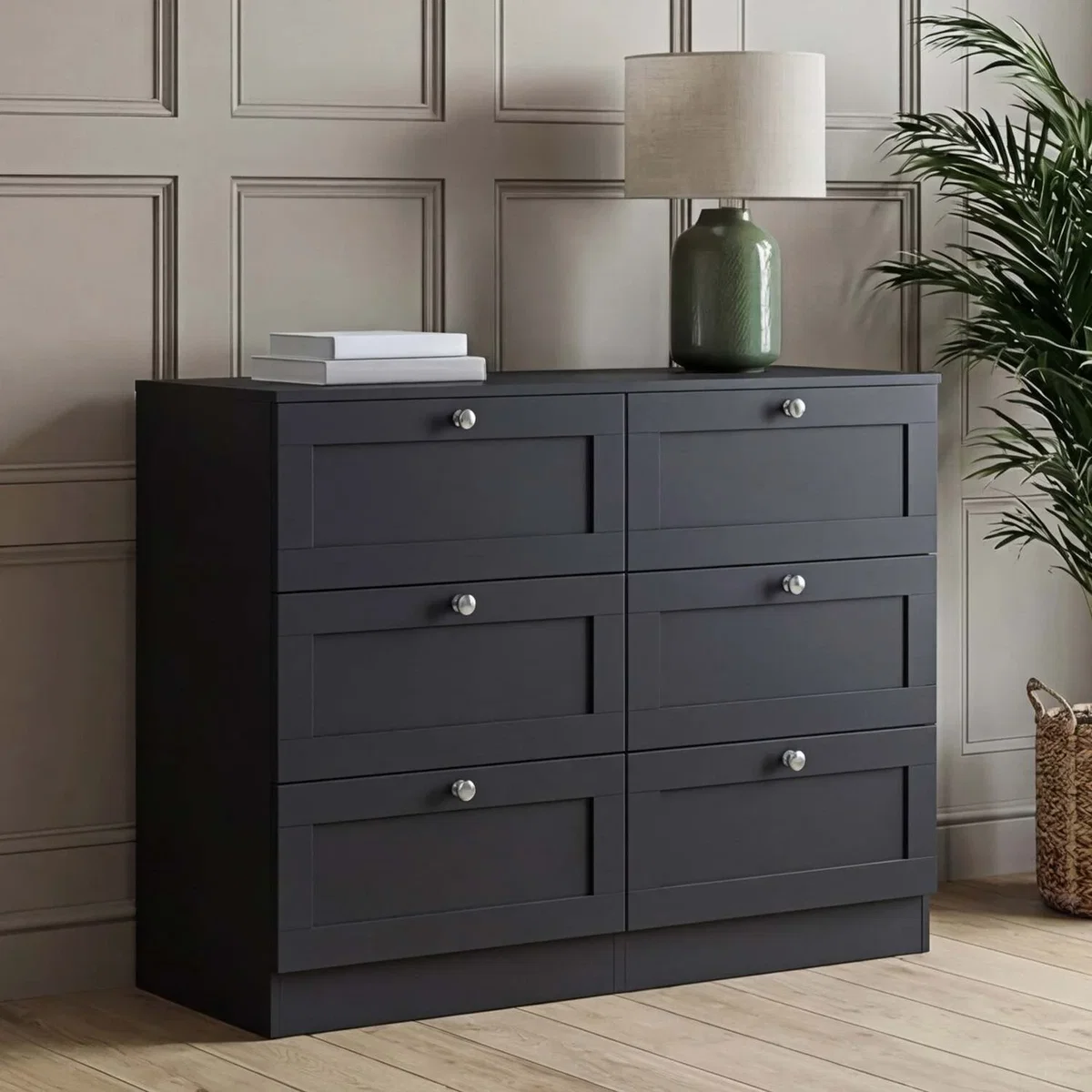 Vida Designs Altino 6 Drawer Chest, Grey - Grey – image 8