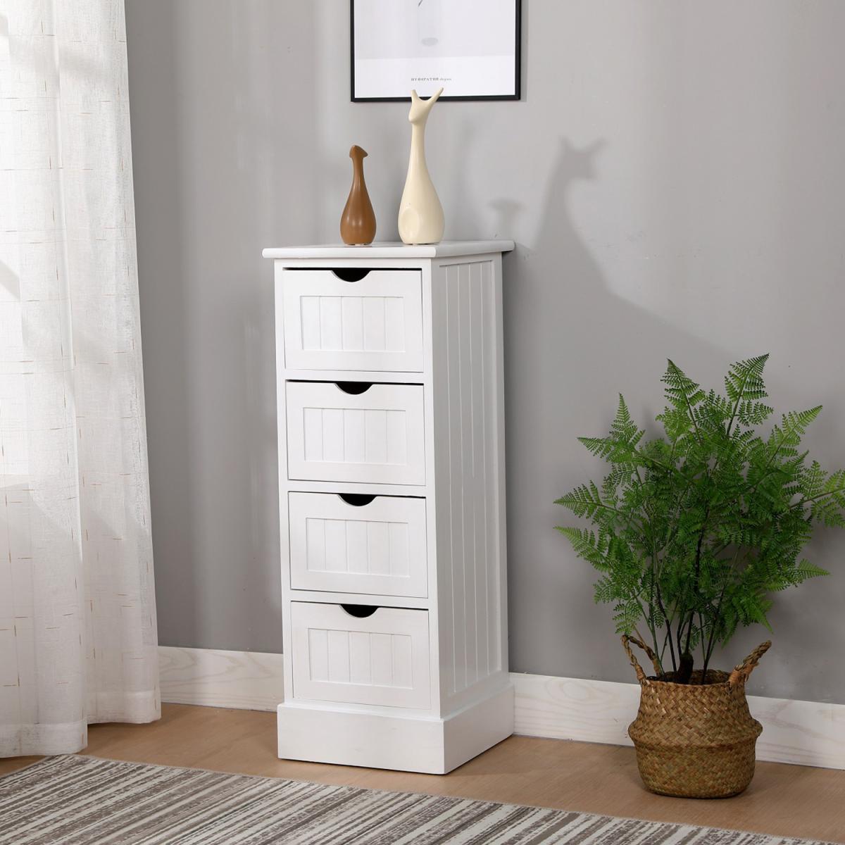 Panama Four Drawer Unit - White – image 2