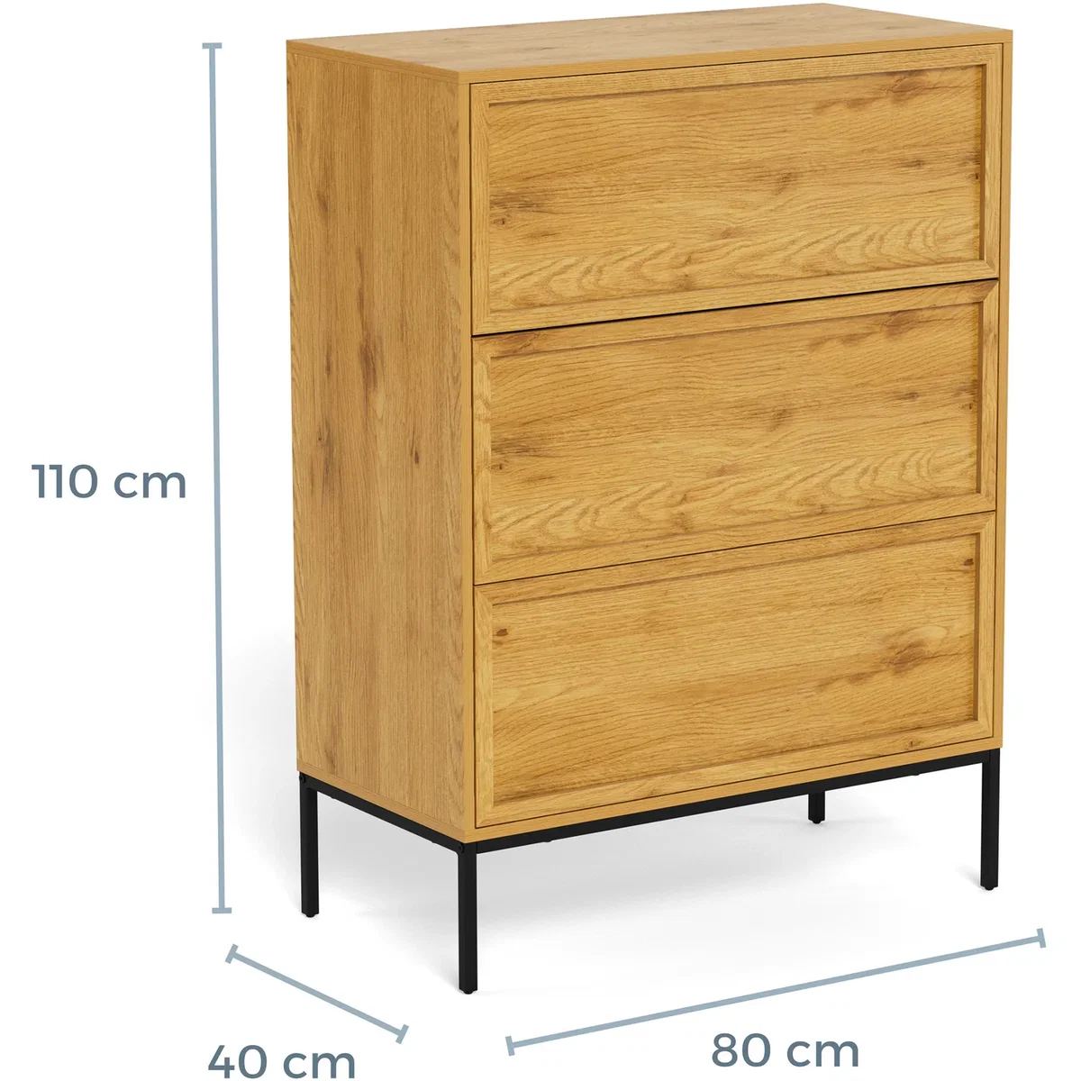 Palmdale 3 Drawer Chest in Wild Oak - Wild Oak – image 12