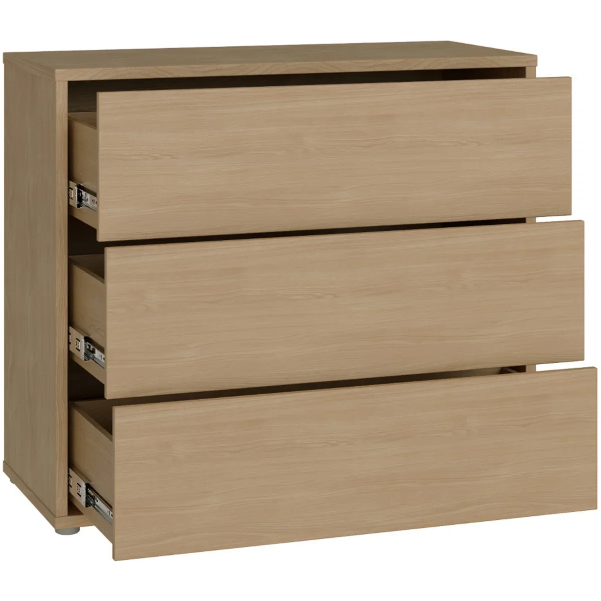 Alice Springs 3 Drawer Chest with Push-Open Drawers in Butter Yellow - Butter Yellow – image 24