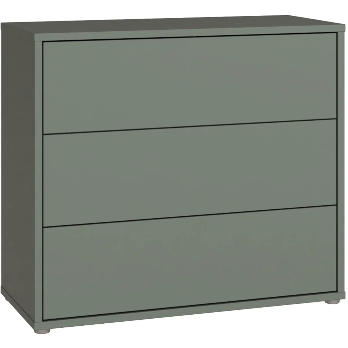 Alice Springs 3 Drawer Chest with Push-Open Drawers in Butter Yellow - Butter Yellow – image 36