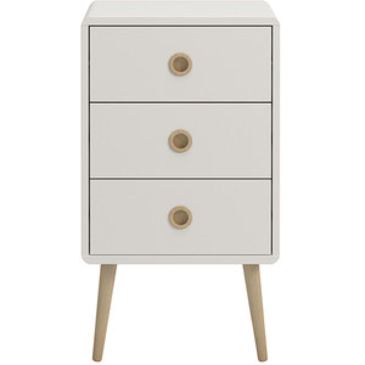 Steens Softline Three Drawer Chest - White – image 3