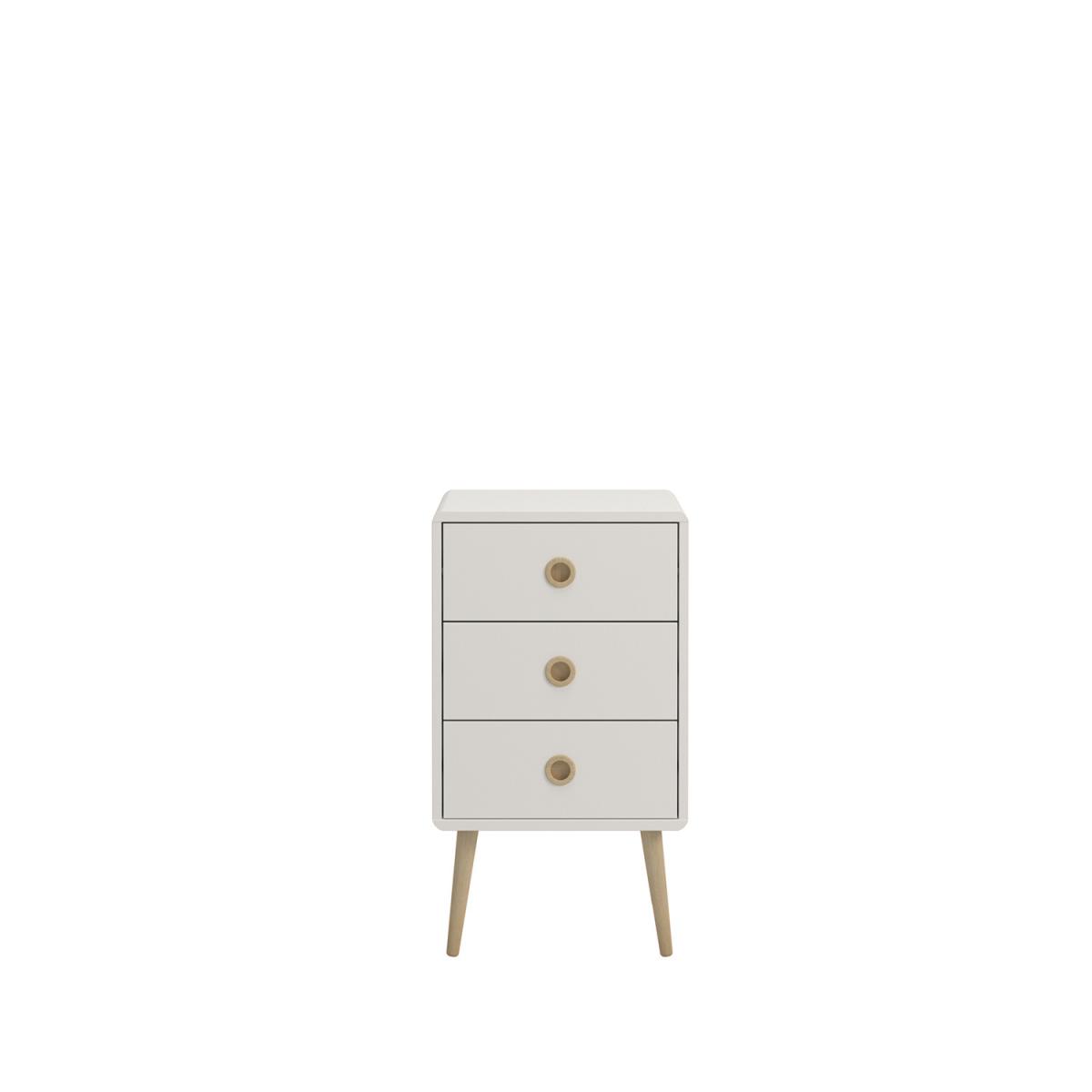 Steens Softline Three Drawer Chest - White – image 4