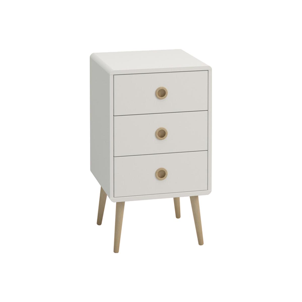 Steens Softline Three Drawer Chest - White – image 1