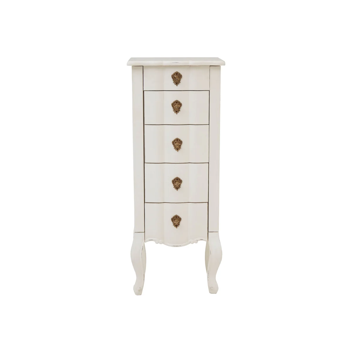 Loire 5 Drawer Small Chest White
