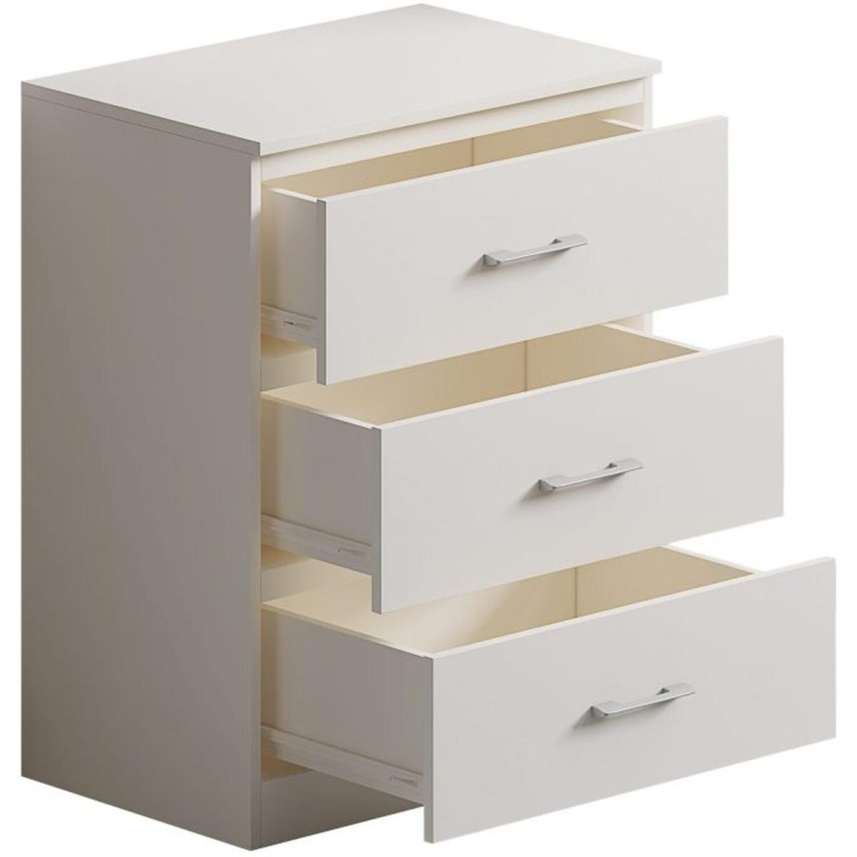 Chest Of Drawers With T-Bar Handles - Grey – image 3