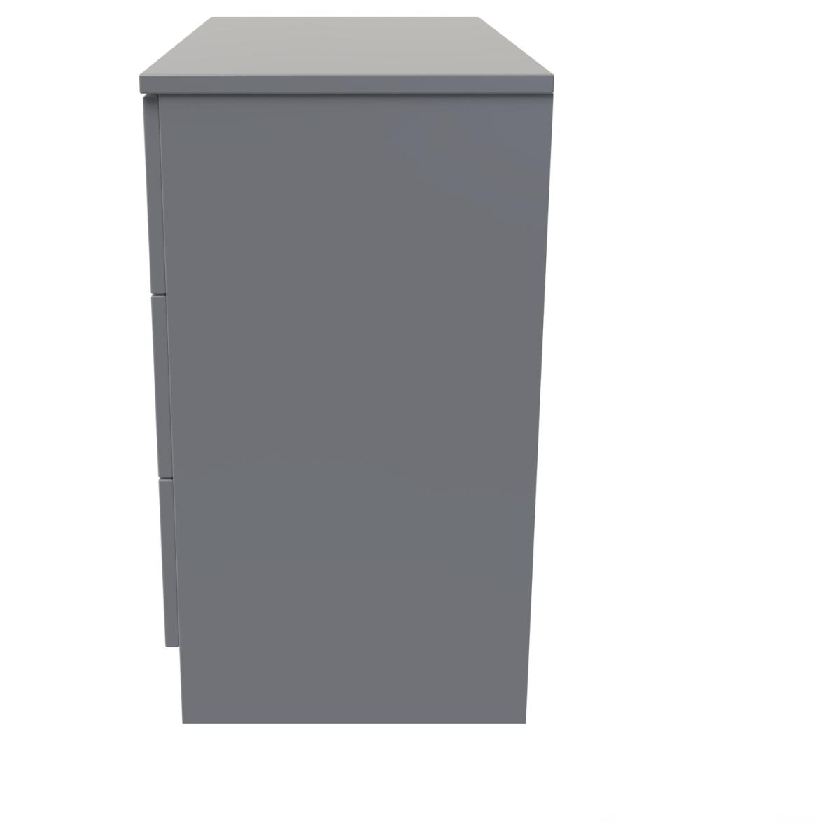 Plymouth Assembled 3 Drawer Chest - Uniform Gloss & Dusk Grey – image 2