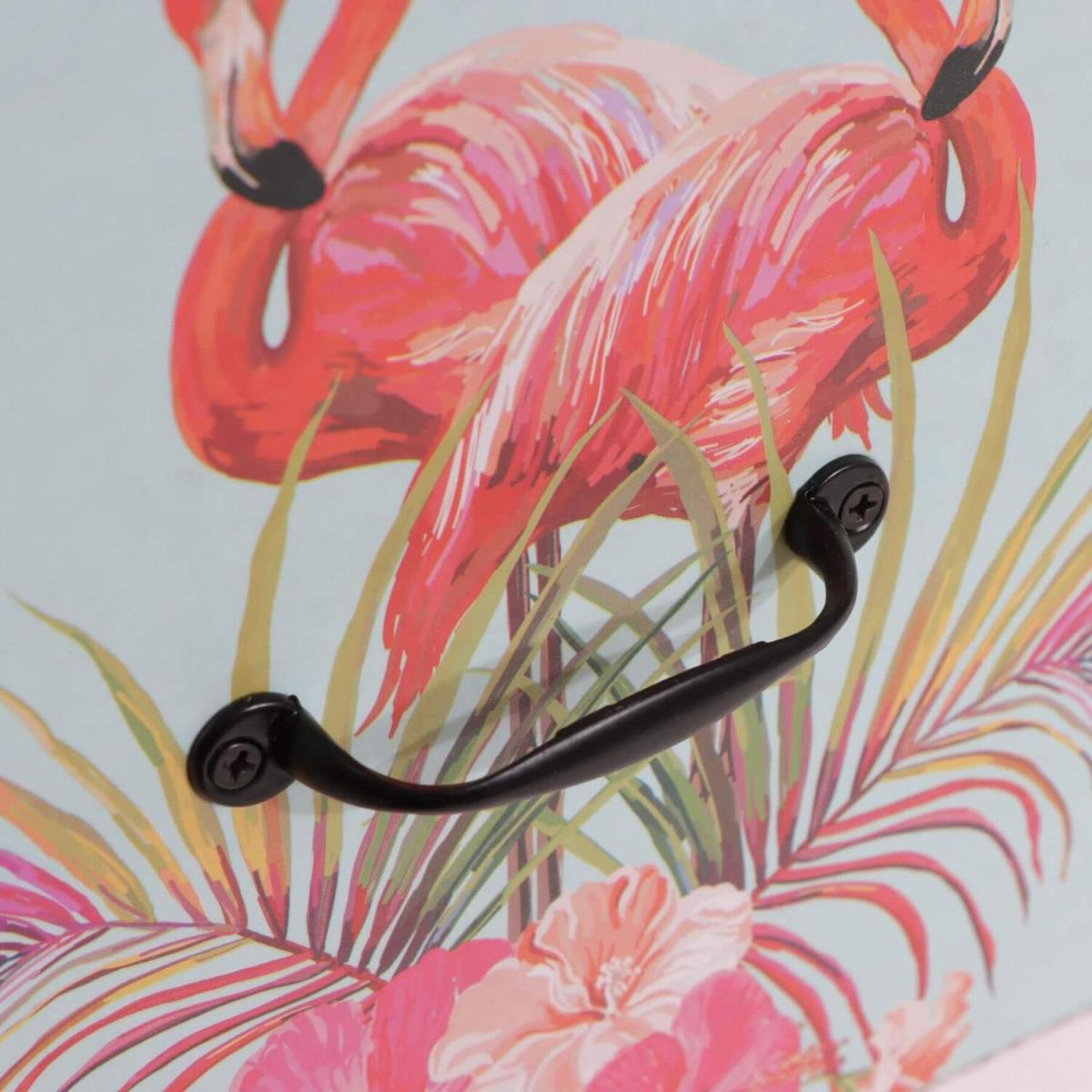 Adlington Floral Flamingo 7 Drawer Chest - White - White, Multicoloured – image 4