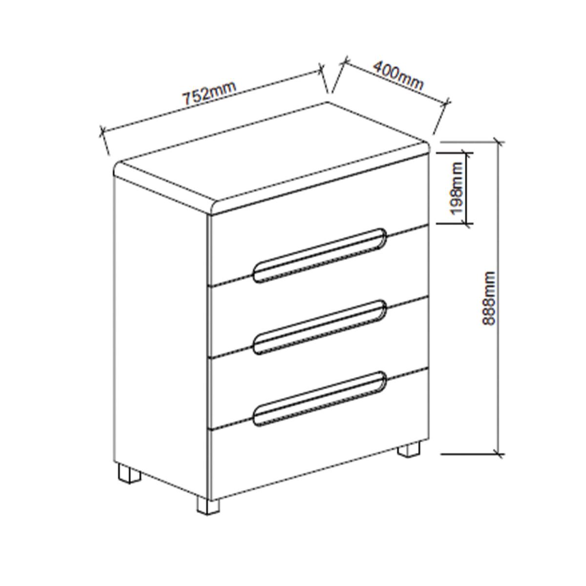 Blanco Chest of Drawers - White – image 11