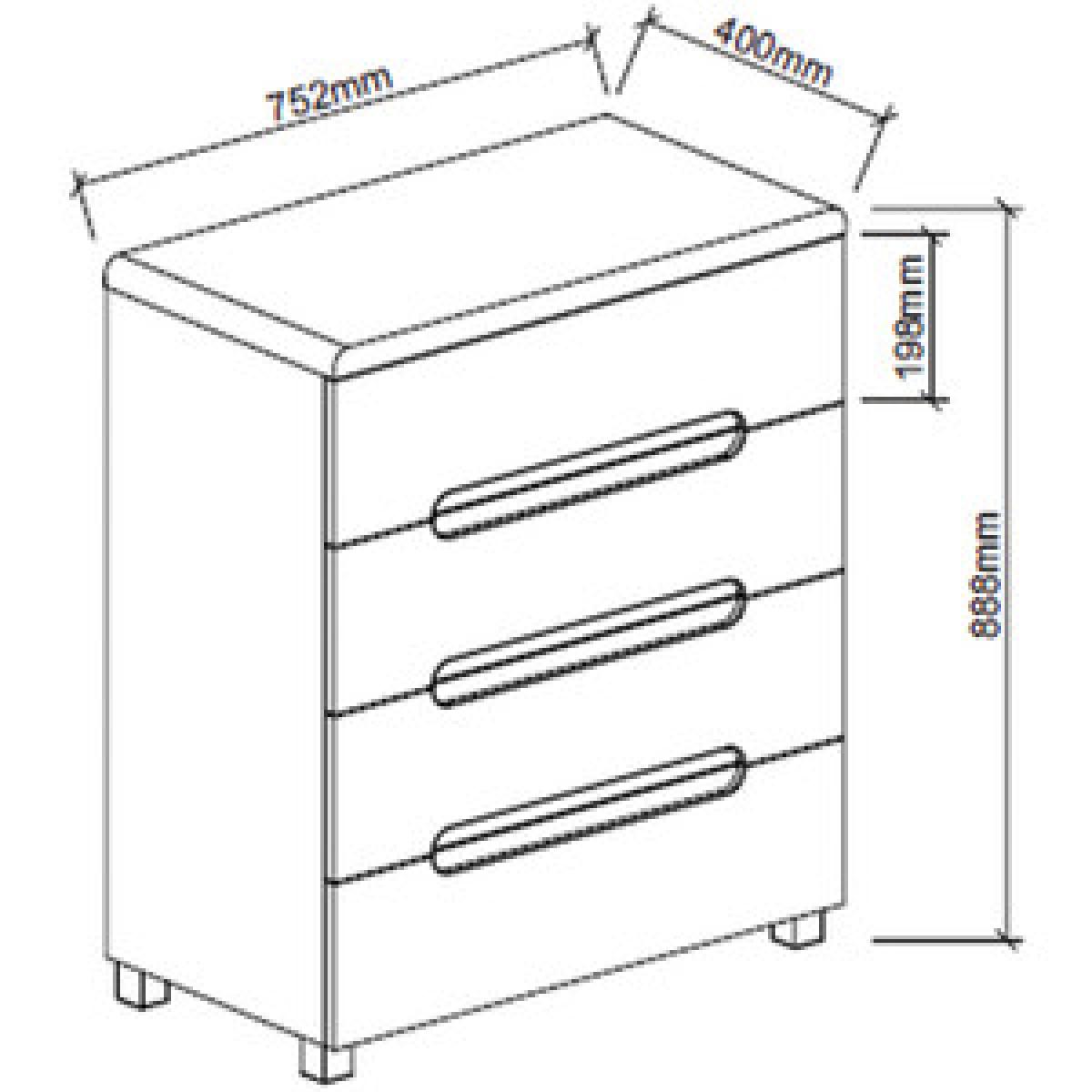 Blanco Chest of Drawers - White – image 10