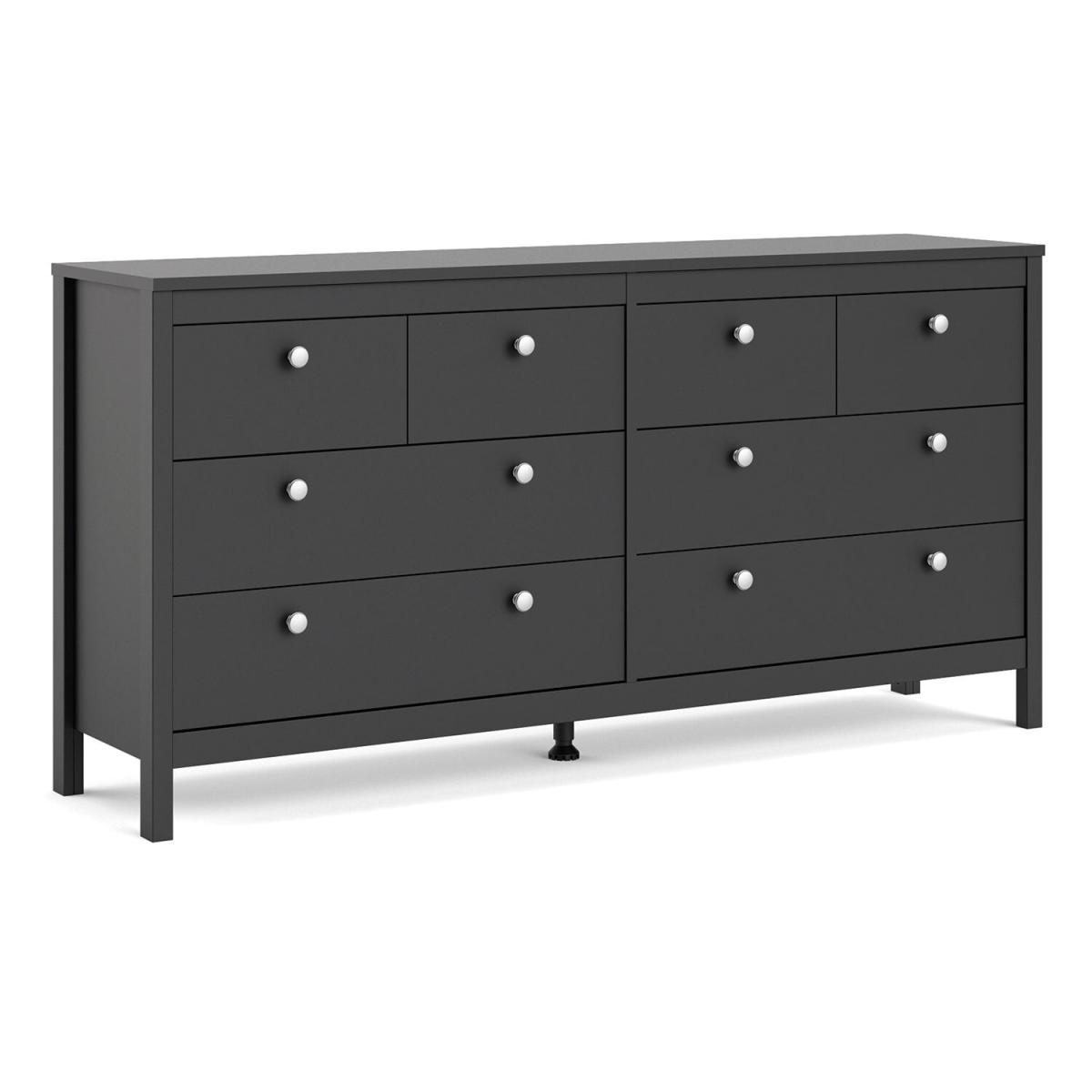 Madrid 8-Drawer Double Dresser - Black – image 2