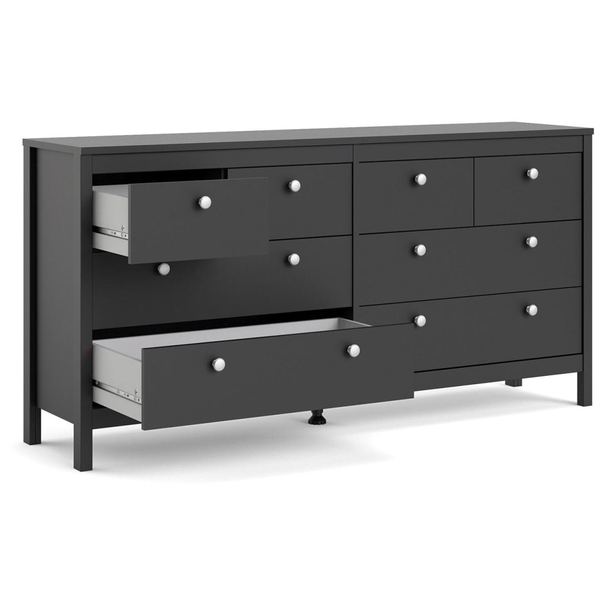 Madrid 8-Drawer Double Dresser - Black – image 4