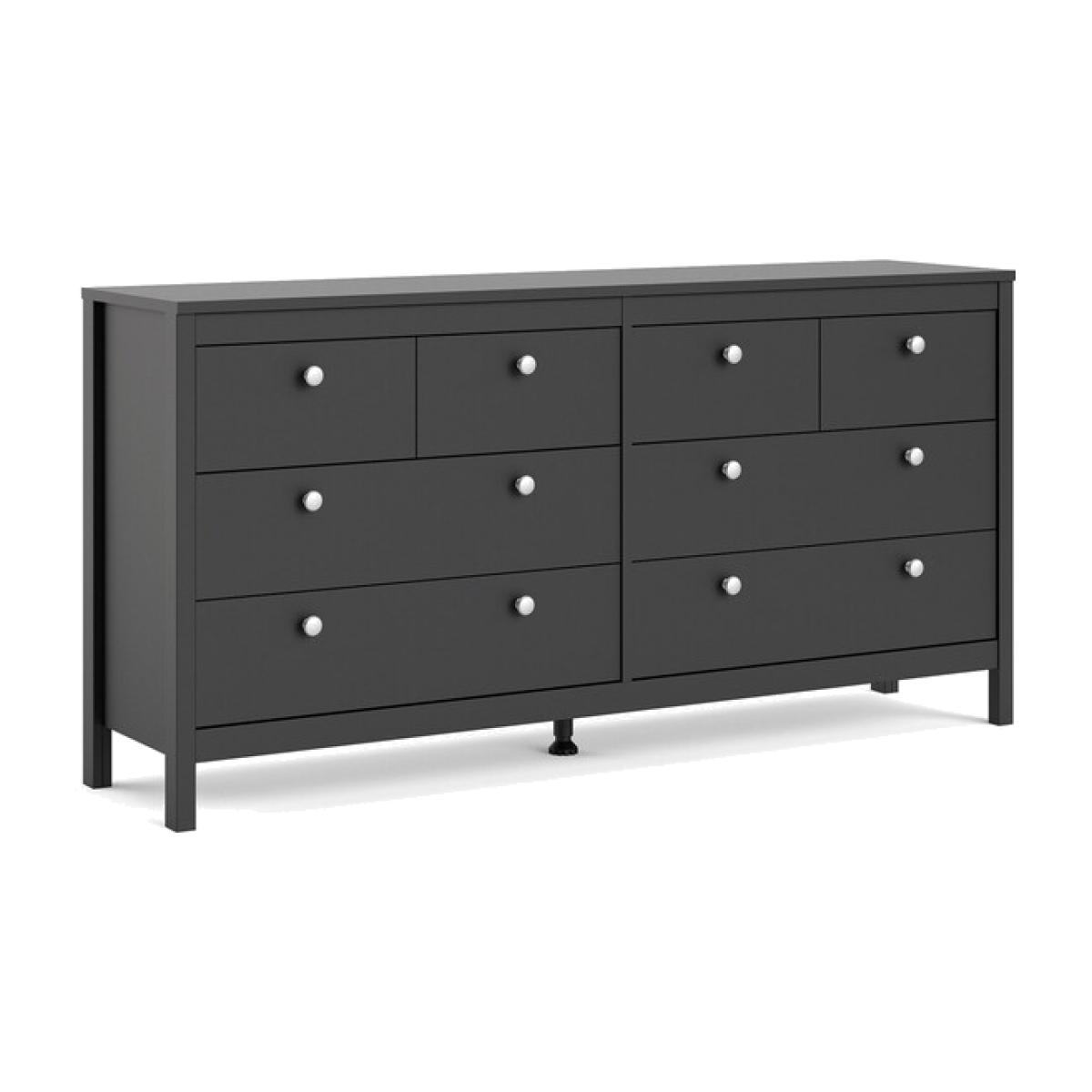 Madrid 8-Drawer Double Dresser - Black – image 1