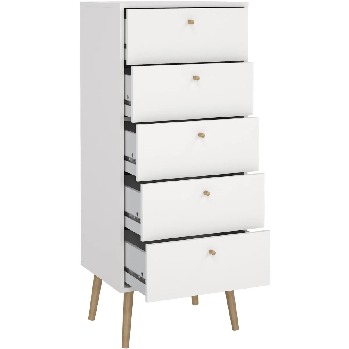 Cumbria Chest 5 Drawers - White – image 2