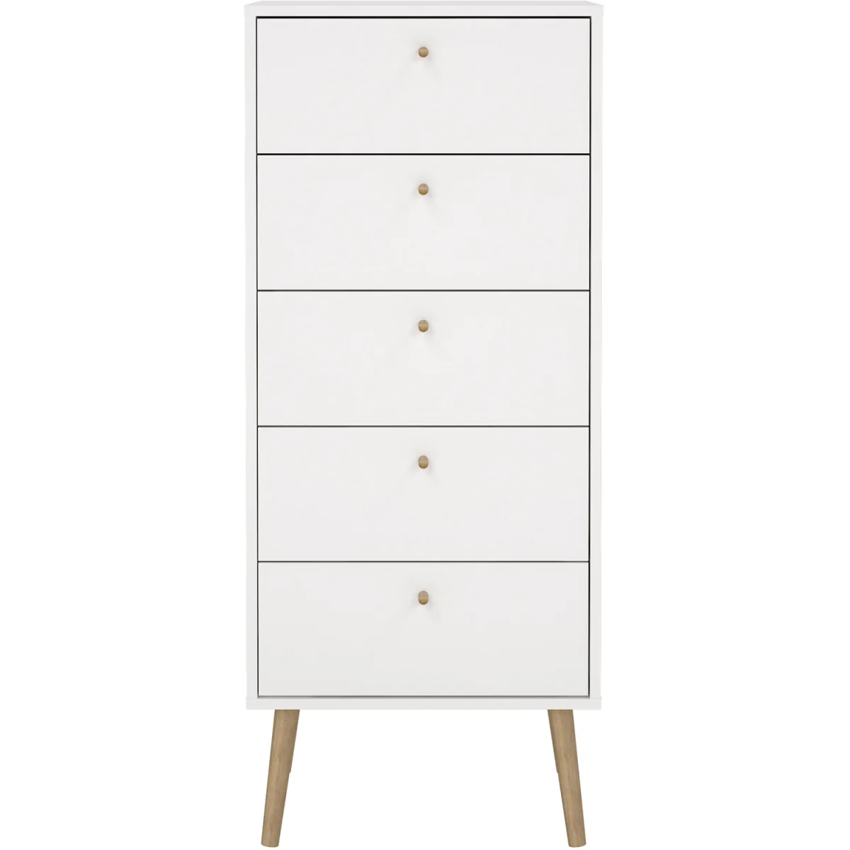 Cumbria Chest 5 Drawers - White – image 4