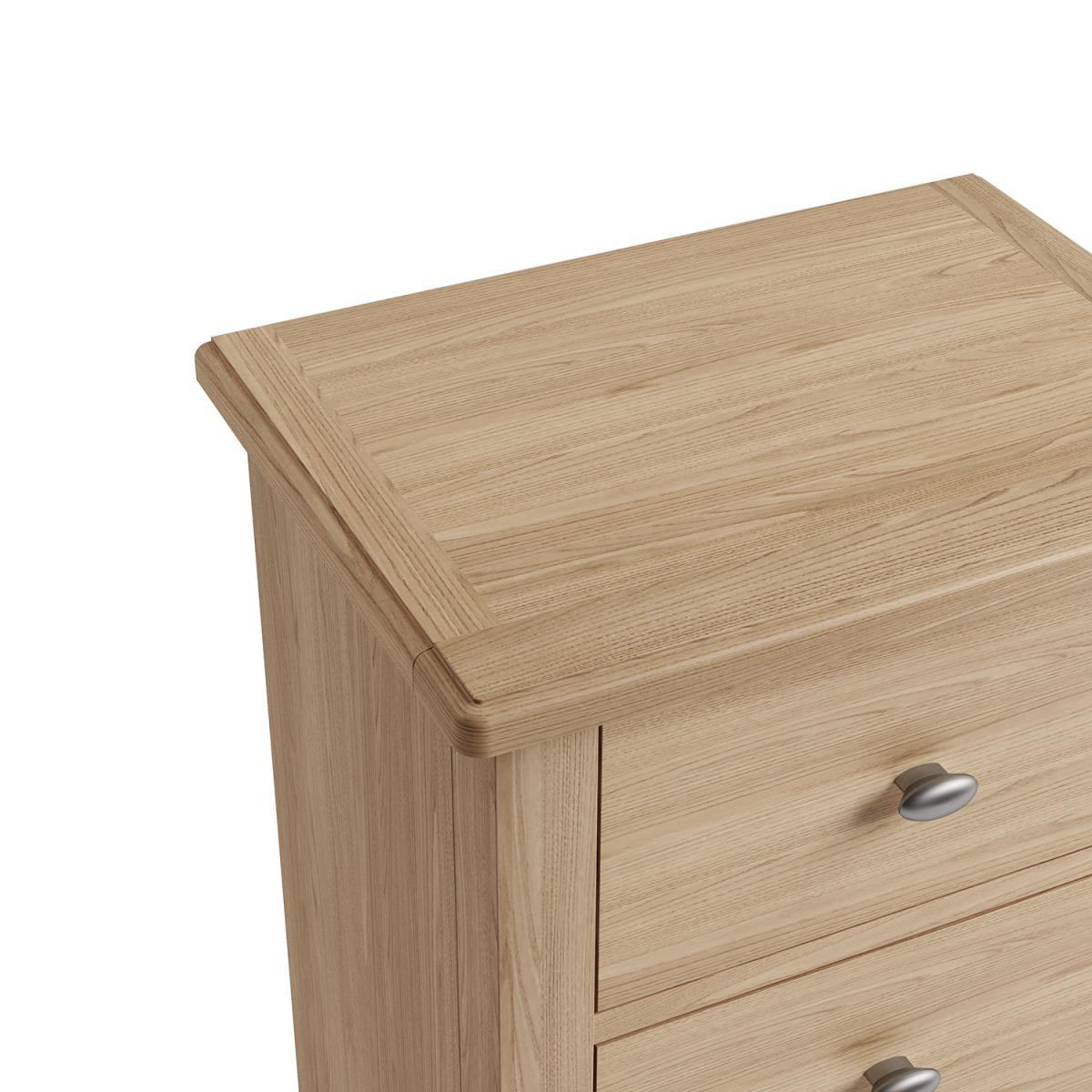 Ashford 5 Drawer Narrow Chest - Light Oak – image 4