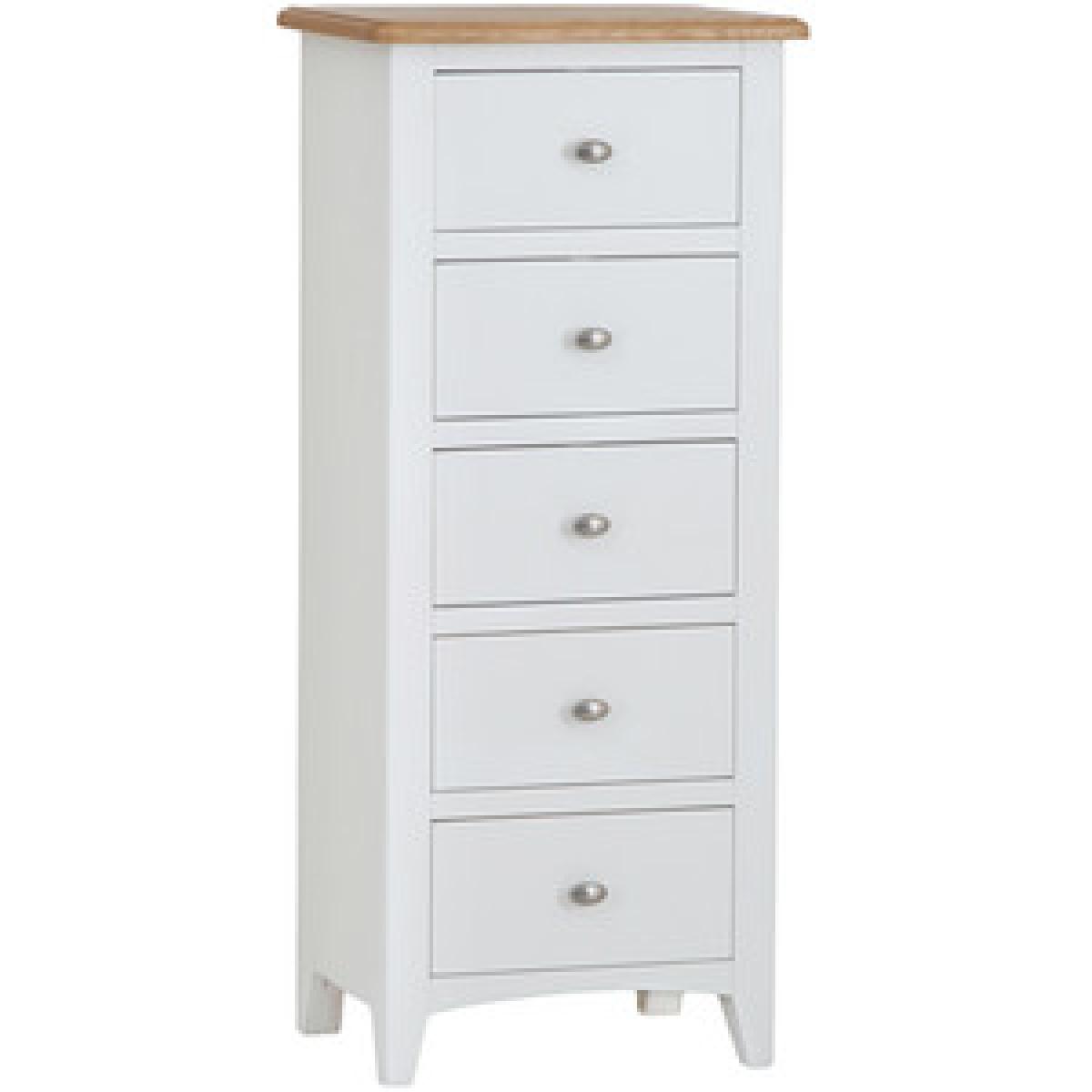 Ashford 5 Drawer Narrow Chest - Light Oak – image 5
