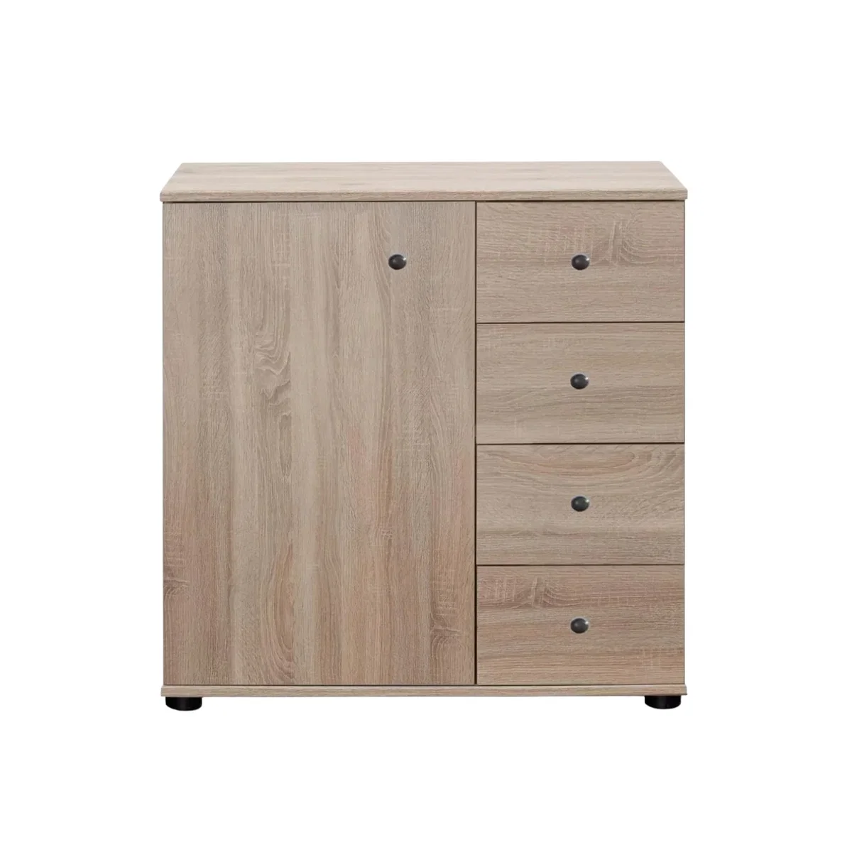 Cotswold Oak Combi Chest of Drawers with 1 Door - Oak – image 3