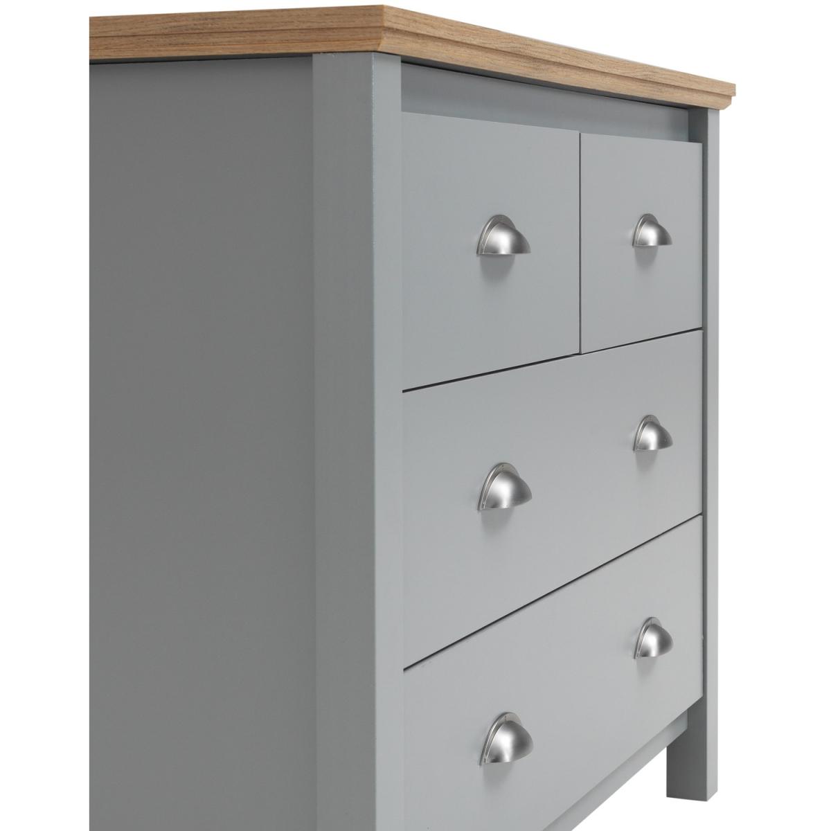 Eaton 4 Drawer Chest - Grey – image 3