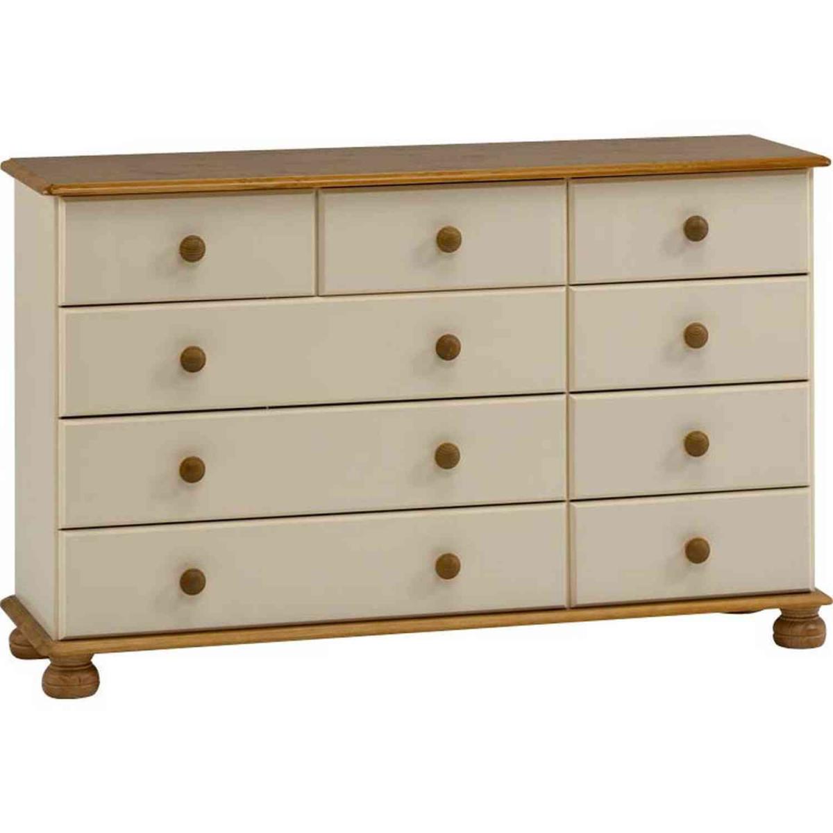Richmond 2+3+4 Drawer Chest - Cream - Cream and Pine – image 3