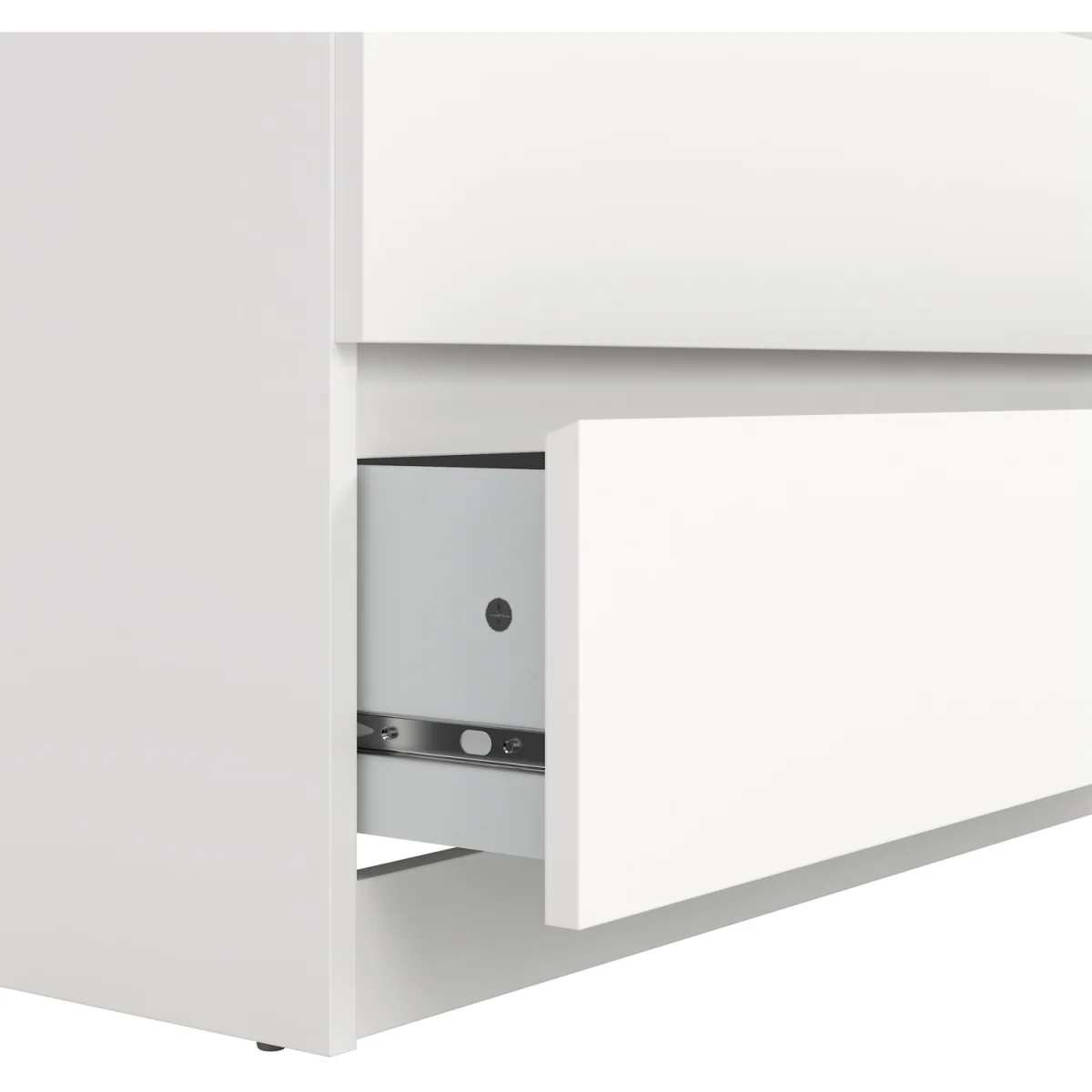 Naia Chest of 5 Drawers in White High Gloss - Oak – image 13