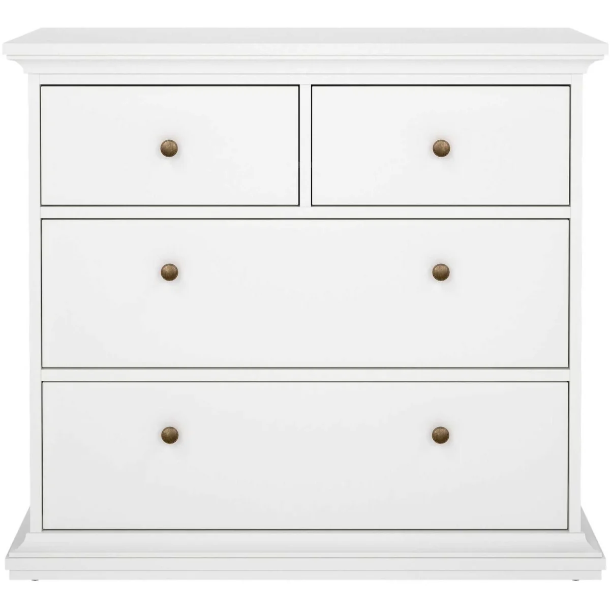 Wyld Haus Osaka Farmhouse 4-Drawer White Gloss Wooden Chest - White – image 4