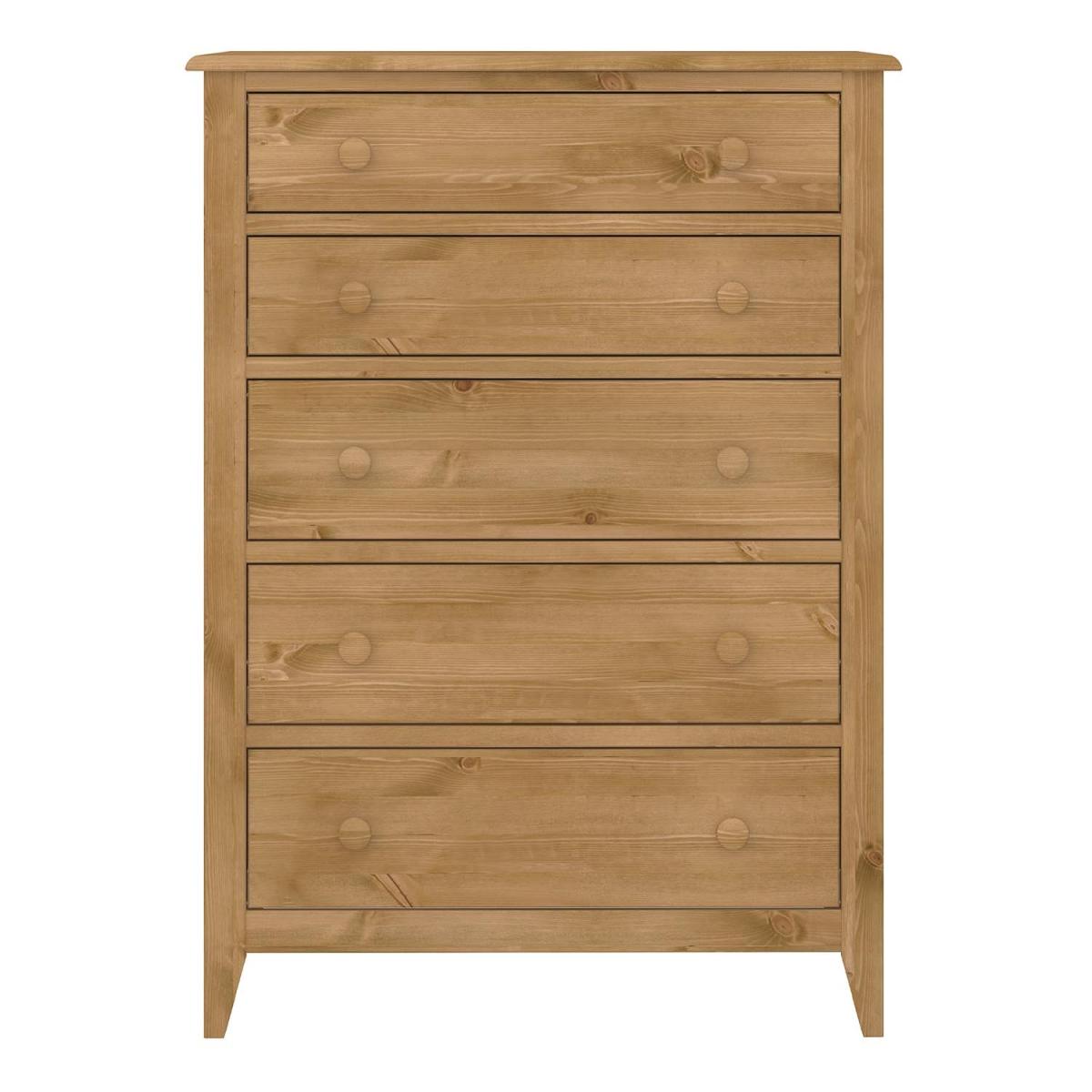 Heston 5-Drawer Chest - Pine – image 3