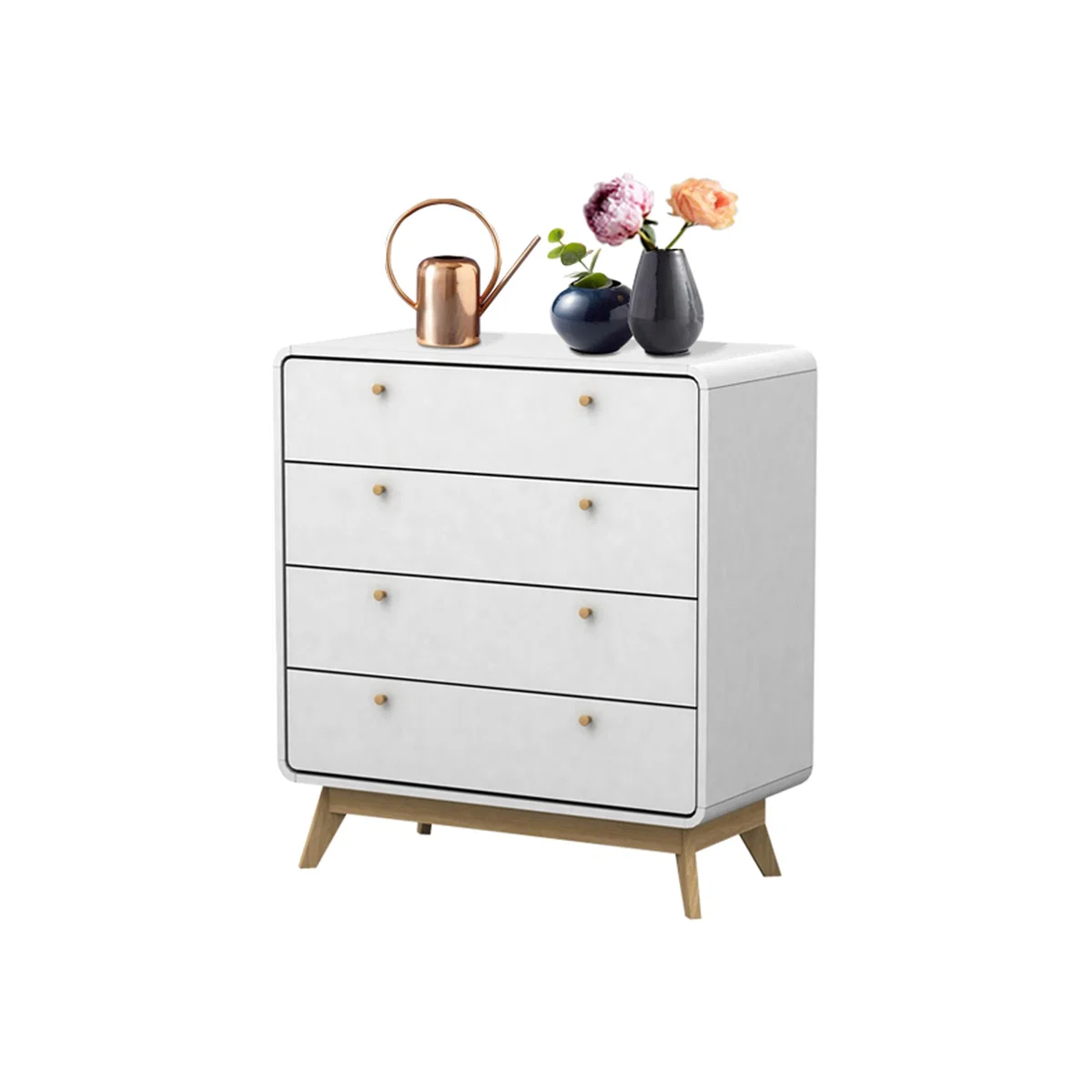Cassie Chest 4 Drawers - White