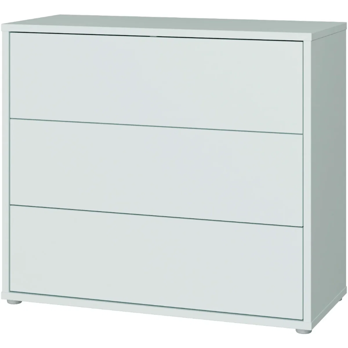 Alice Springs 3 Drawer Chest with Push-Open Drawers in Butter Yellow - Night Blue and White – image 18