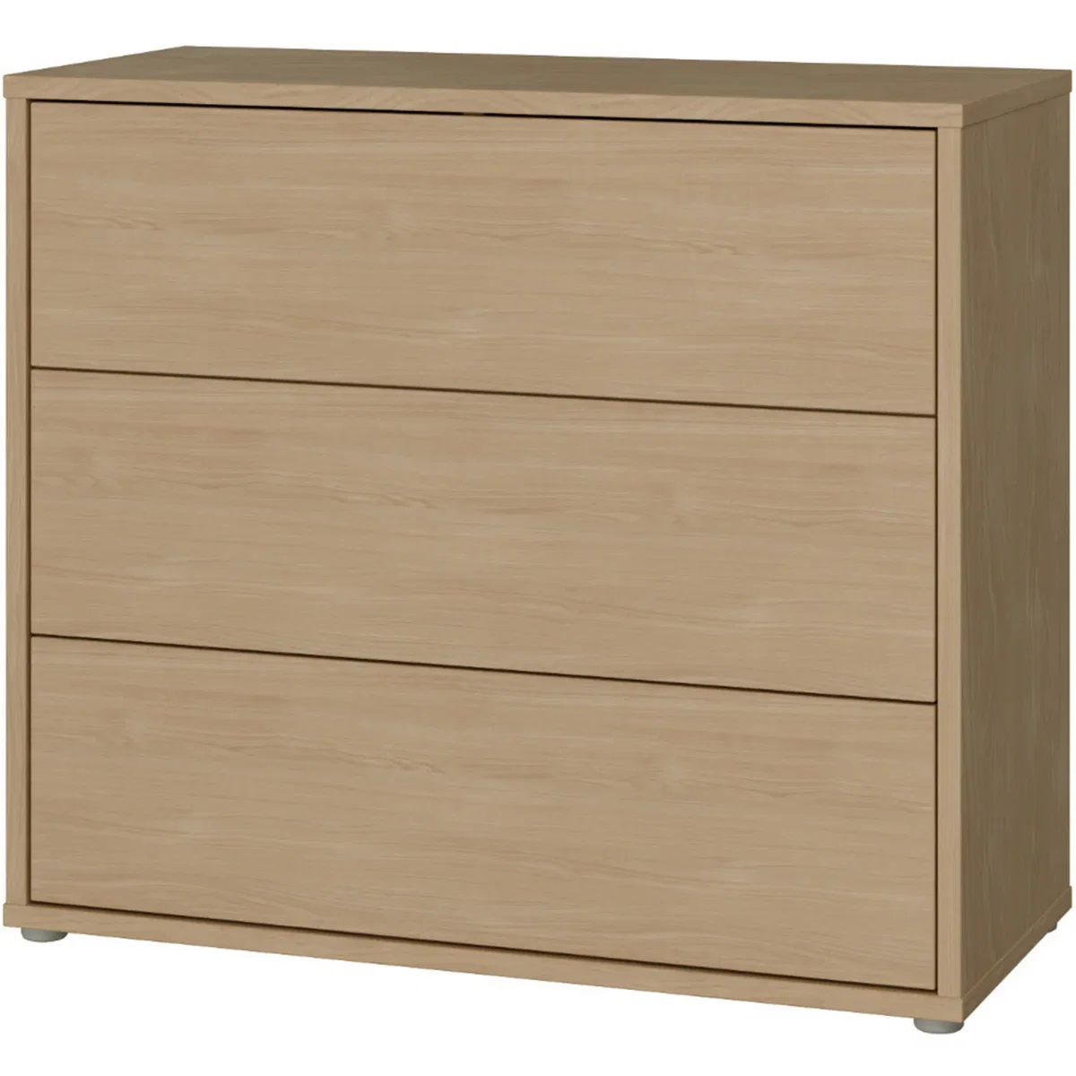 Alice Springs 3 Drawer Chest with Push-Open Drawers in Butter Yellow - Night Blue and White – image 24
