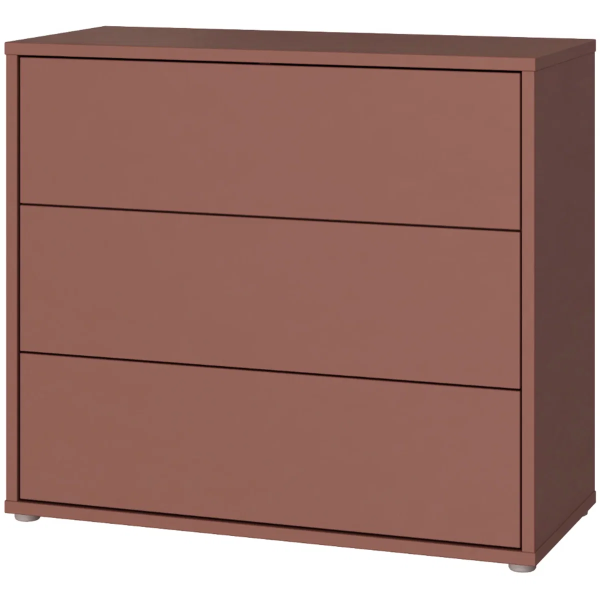 Alice Springs 3 Drawer Chest with Push-Open Drawers in Butter Yellow - Night Blue and White – image 32